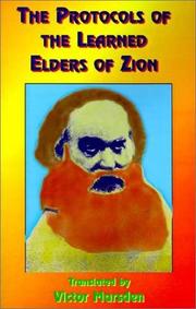 Cover of: The Protocols of Zion by Victor E. Marsden