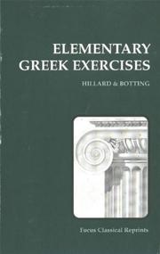 Cover of: Elementary Greek Exercises (Focus Classical Reprints)