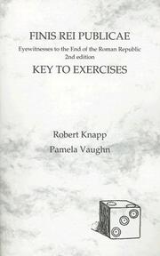 Cover of: Finis Rei Publicae, Second Edition Answer Key by Knapp, Vaughn