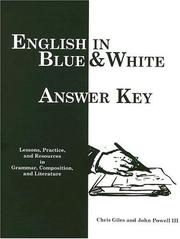 Cover of: English in Blue and White, Answer Key