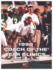 Cover of: Football Manual 1998: Coach of the Year Clinics