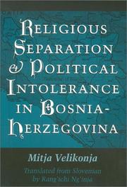 Cover of: Religious Separation and Political Intolerance in Bosnia-Herzegovina (Eastern European Studies, 20)