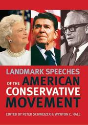 Cover of: Landmark Speeches of the American Conservative Movement (Landmark Speeches) by 