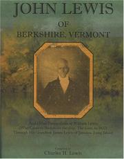 Cover of: John Lewis of Berkshire, Vermont by Charles H. Lewis