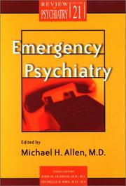 Emergency Psychiatry (Review of Psychiatry) by Michael H. Allen