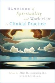 Cover of: Handbook of Spirituality and Worldview in Clinical Practice | 