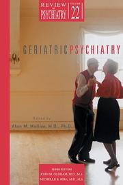 Cover of: Geriatric Psychiatry (Review of Psychiatry)