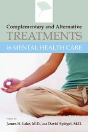 Cover of: Complementary And Alternative Treatments in Mental Health Care by 