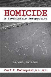 Cover of: Homicide: a psychiatric perspective