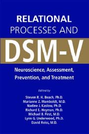 Cover of: Relational Processes and DSM-V by 