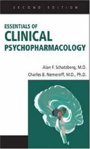 Cover of: Essentials of clinical psychopharmacology | 