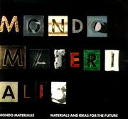 Cover of: Mondo Materalis by George M. Beylerian, Jeffrey Osborne