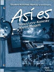 Cover of: Asi es, Student Activities Manual to Accompany