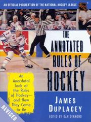 Cover of: The Official Rules of Hockey by James Duplacey