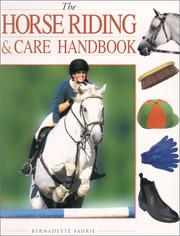 Cover of: The horse riding & care handbook