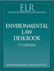 Cover of: Environmental Law Deskbook