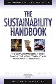 The Sustainability Handbook by William R. Blackburn
