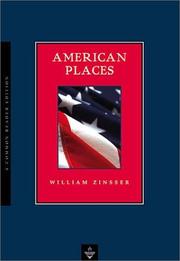 Cover of: American Places by William Zinsser
