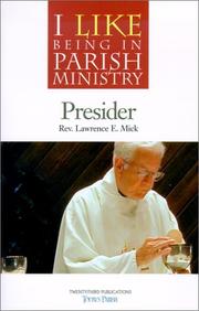 Cover of: Presider (I Like Being in Parish Ministry)
