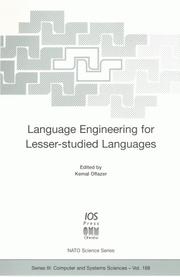 Cover of: Language engineering for lesser-studied languages