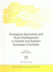 Cover of: Ecological agriculture and rural development in Central and Eastern European countries by edited by Walter Leal Filho.