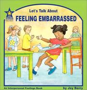 Let's talk about feeling embarrassed by Joy Berry