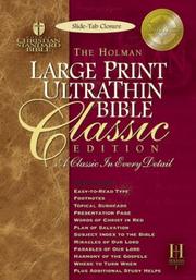 Cover of: Holman Bible  Ultrathin Large Print Reference: Holman Christian Standard, Ultrathin, Large Print, Burgundy, Bonded Leather