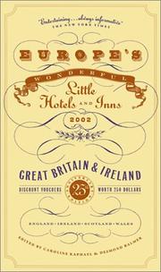 Cover of: Europe's Wonderful Little Hotels and Inns 2002: Great Britain and Ireland