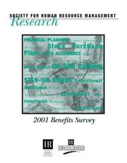 Cover of: 2001 Benefits Survey by Society for Human Resource Management