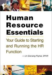 Cover of: Human Resource Essentials by Lin Grensing-Pophal