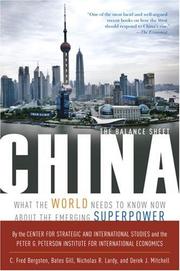 Cover of: China: The Balance Sheet: What the World Needs to Know About the Emerging Superpower (Institute International Econom)