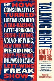 Cover of: Talking Right by Geoffrey Nunberg