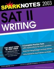 Cover of: SAT II Writing (SparkNotes Test Prep) (SparkNotes Test Prep) by SparkNotes