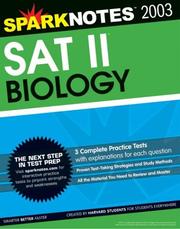 Cover of: SAT II Biology (SparkNotes Test Prep) (SparkNotes Test Prep)