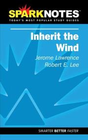Cover of: Inherit the Wind (SparkNotes Literature Guide) (SparkNotes Literature Guide)