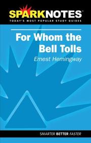 Cover of: Spark Notes For Whom The Bell Tolls by 