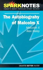 Cover of: Autobiography of Malcolm X (SparkNotes Literature Guide) (SparkNotes Literature Guide)