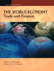 Cover of: The world economy by Beth V. Yarbrough