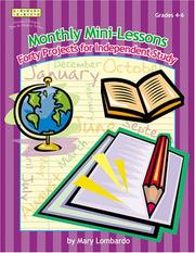 Cover of: Monthly mini-lessons by Mary A. Lombardo