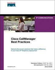 Cover of: Cisco CallManager best practices by Sal Collora