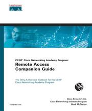Cover of: CCNP CNAP Semester Six Companion Guide, Remote Access by Cisco Systems Inc., Mark McGregor
