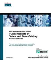 Cover of: Cisco Networking Academy Program Fundamentals of Voice and Data Cabling Companion Guide by Cisco Systems Inc., Cisco Networking Academy Program, Cisco Systems Inc., Cisco Networking Academy Program, Aries Technology