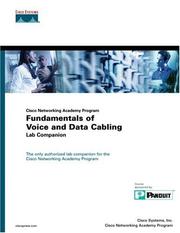 Cover of: Cisco Networking Academy Program Fundamentals of Voice and Data Cabling Lab Companion