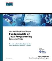 Cover of: Fundamentals of Java programming companion guide. by 