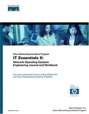 Cover of: Cisco Networking Academy Program IT Essentials II: Network Operating Systems Engineering Journal and Workbook