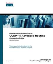 Cover of: CCNP 1: Advanced Routing Companion Guide (Cisco Networking Academy Program) (2nd Edition) (Companion Guide)