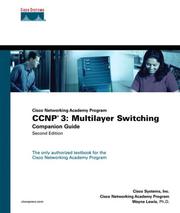 Cover of: CCNP 3: multilayer switching companion guide