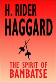 Cover of: The Spirit of Bambatse by H. Rider Haggard