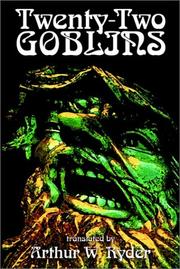 Cover of: Twenty-Two Goblins by Arthur W. Ryder