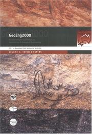 Cover of: GeoEng 2000 by Australian Geom